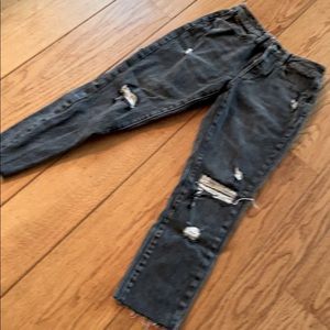Volcom Black Skinny Ripped Jeans
